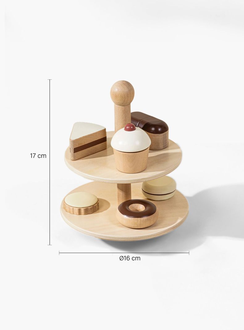 Set de Pasteles Infantil de Madera Multicolor-2