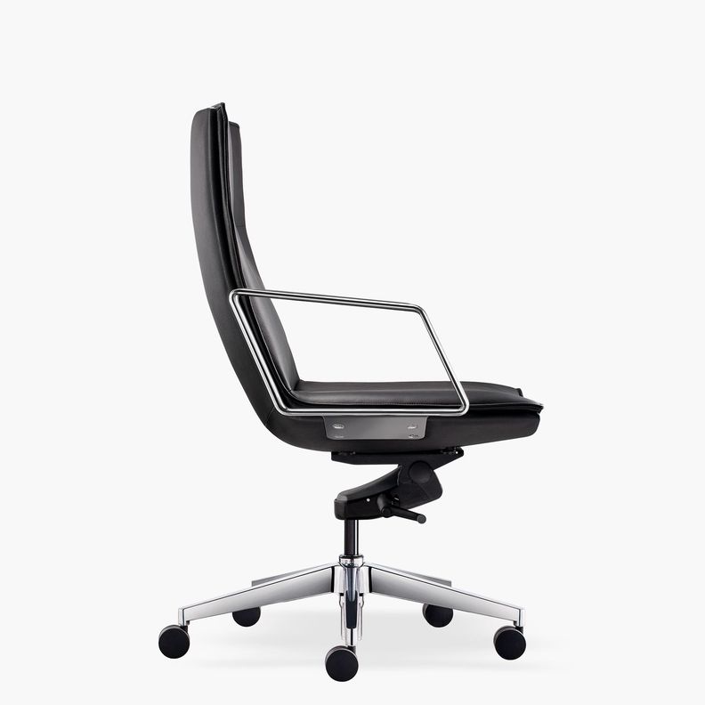 Silla oficina Alek Media Negro-2