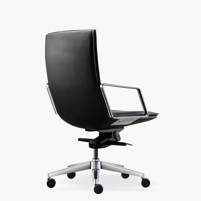 Silla oficina Alek Media Negro-3