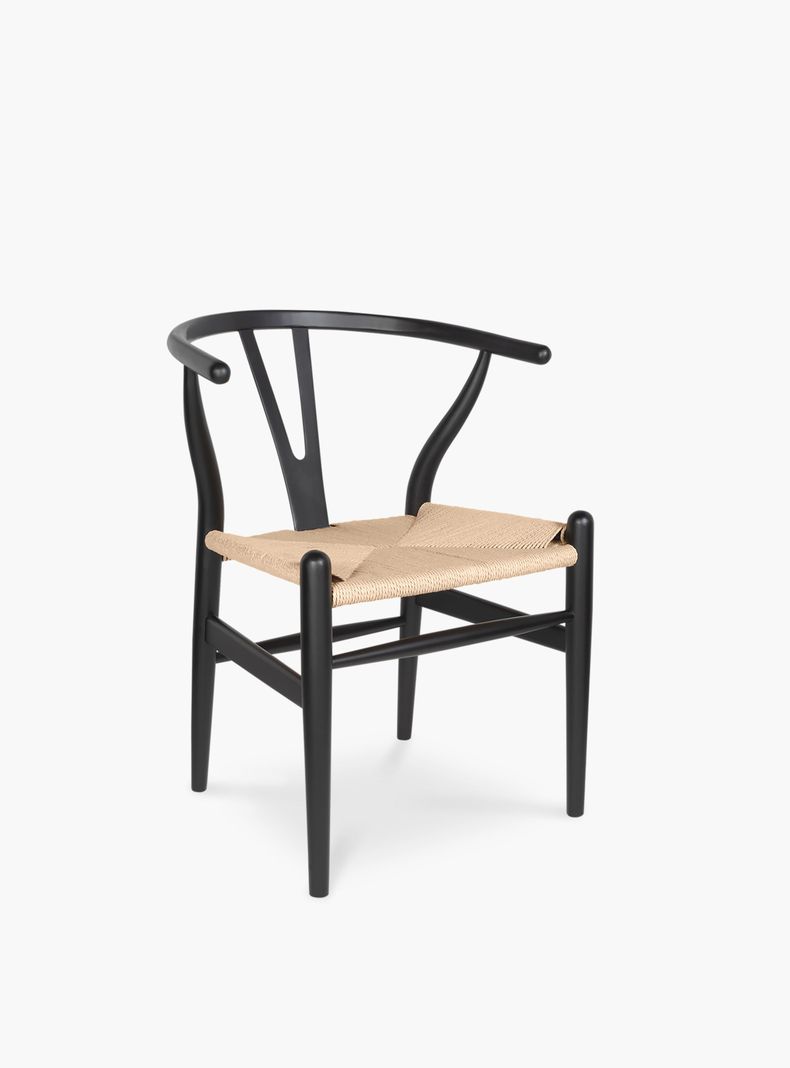 Silla Madera Wishbone Negro-1