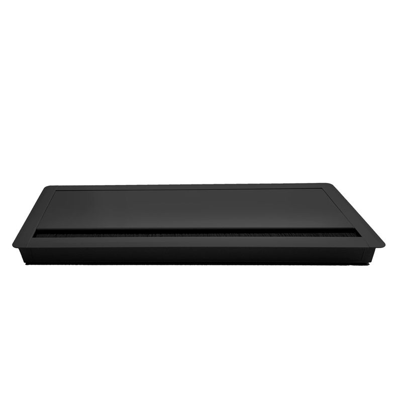 Pasacables Rectangular Negro-0