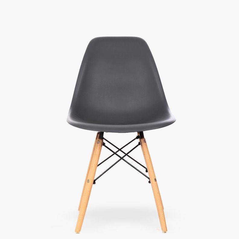 Silla DSW Réplica Eames Gris Oscuro-0
