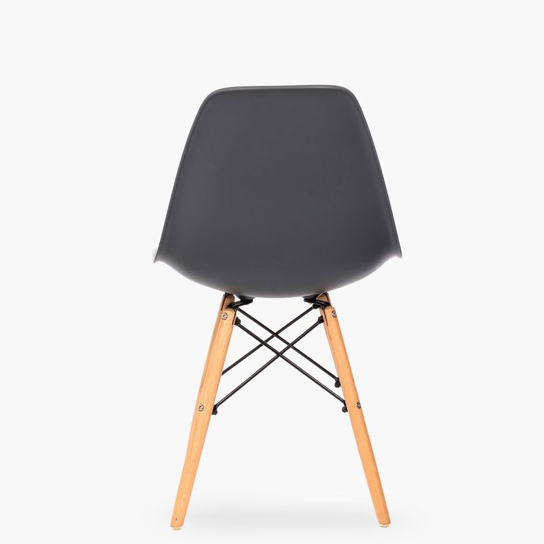 Silla DSW Réplica Eames Gris Oscuro-3