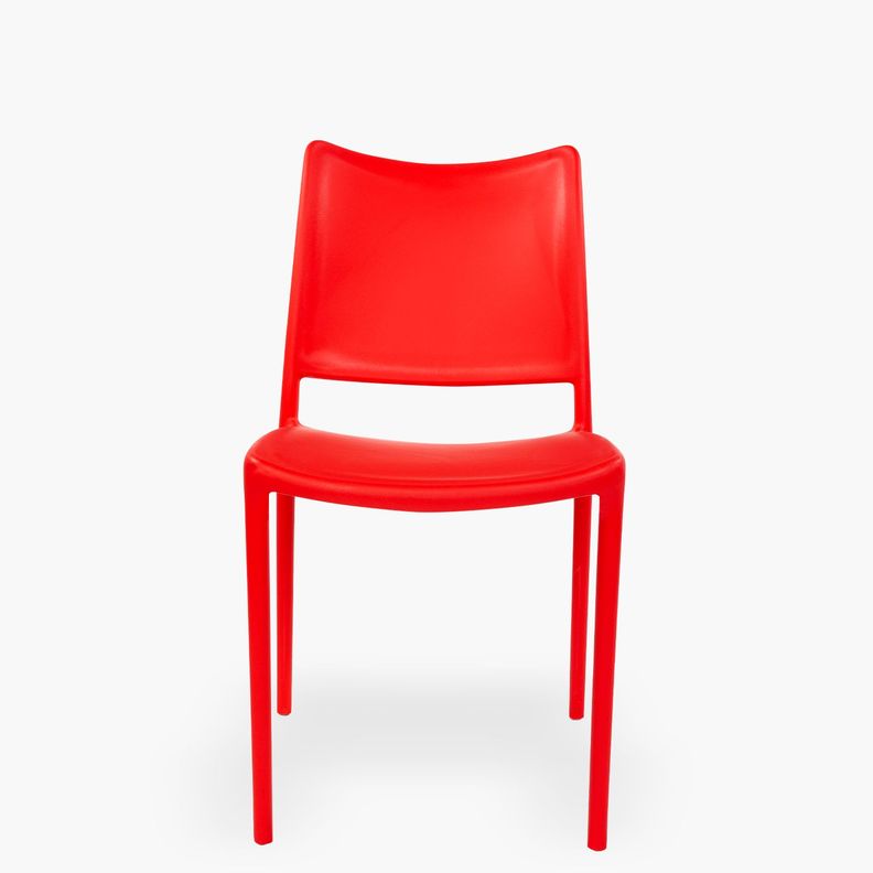 Silla plastico para exterior Todi Rojo-0