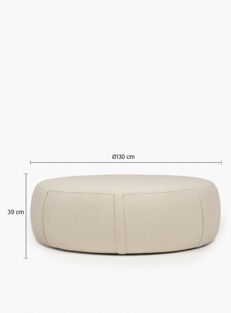 Pouf Margaret 130 Crema-6