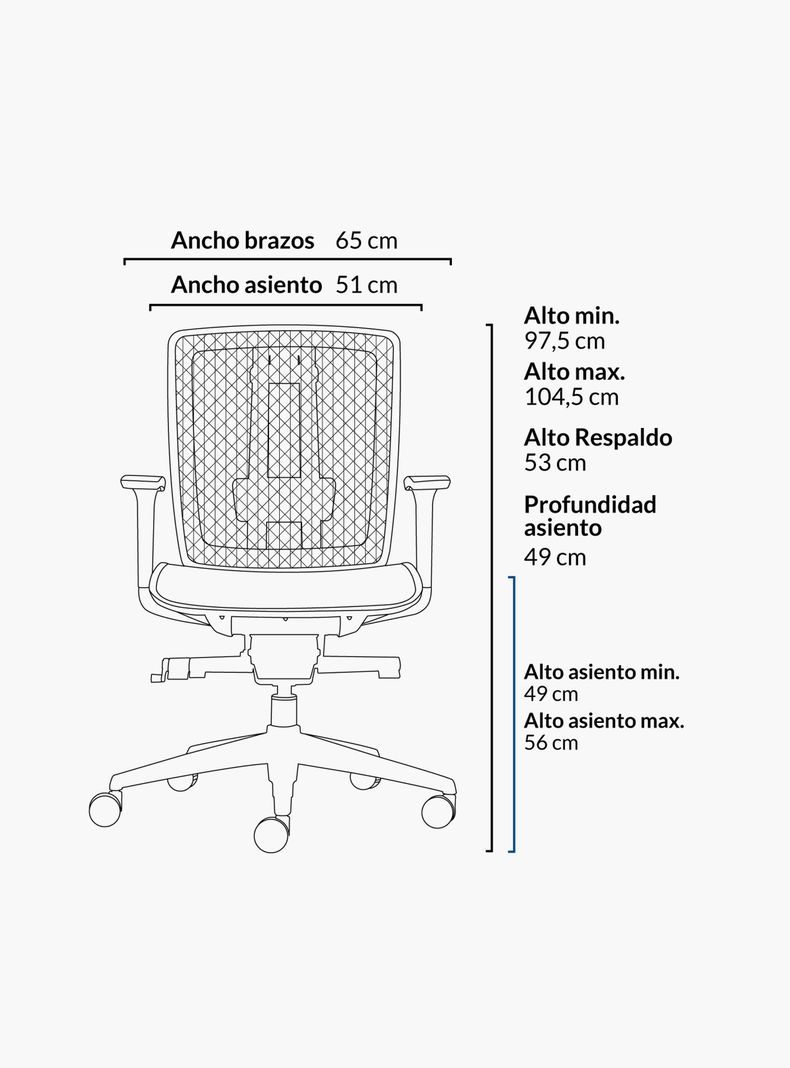 Silla Oficina Air Gris Oscuro-4