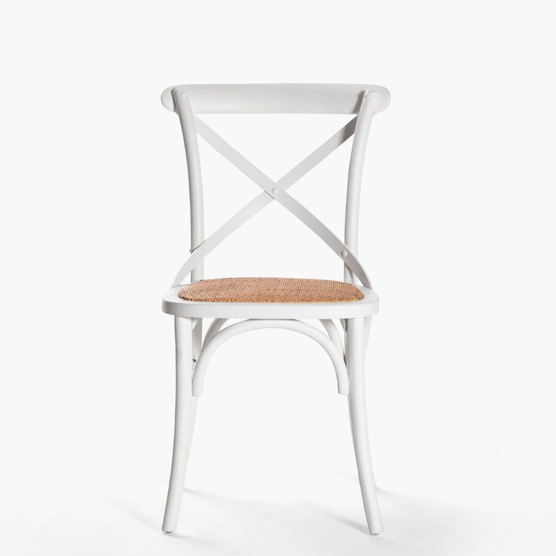 Silla Madera Tradition Rattan Blanco-2
