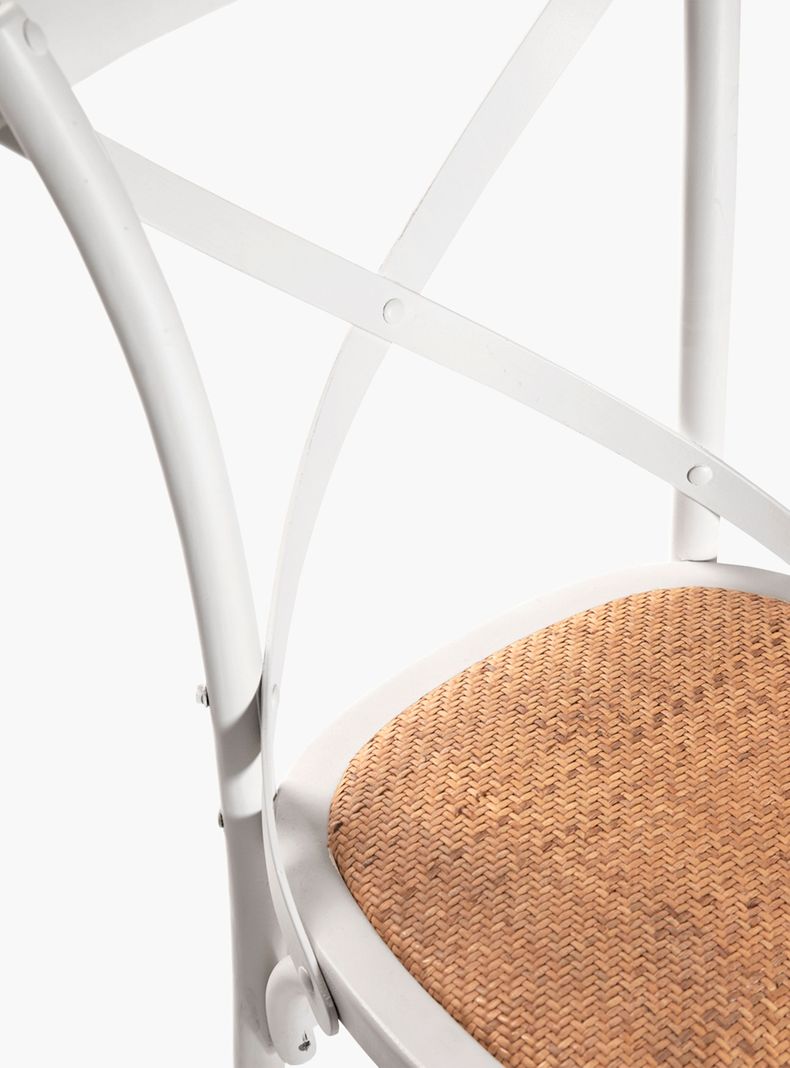 Silla Madera Tradition Rattan Blanco-5