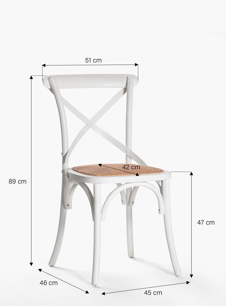 Silla Madera Tradition Rattan Blanco-6