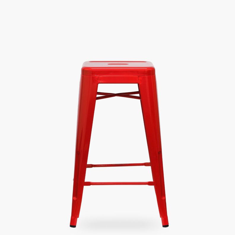 Taburete Medio 67 Tolix Rojo-0