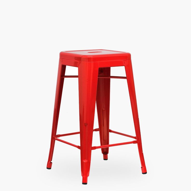 Taburete Medio 67 Tolix Rojo-1