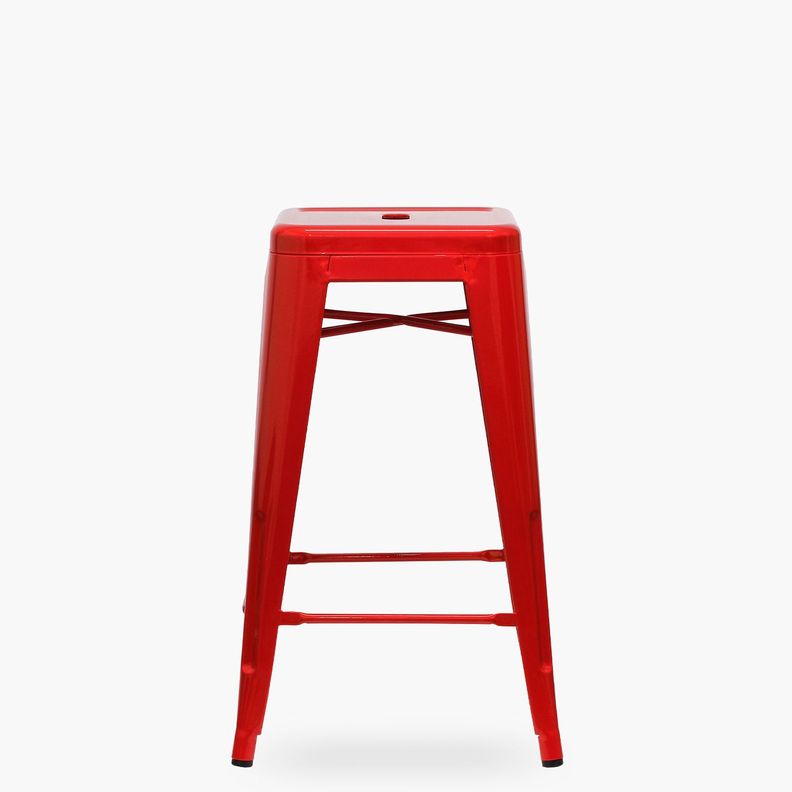Taburete Medio 67 Tolix Rojo-2