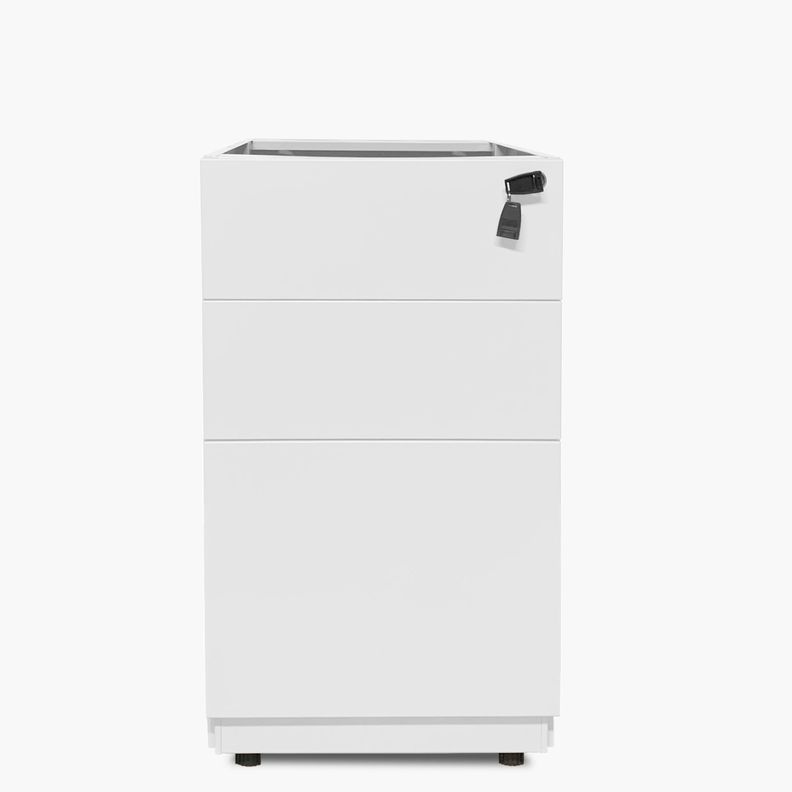 Cajonera Metálica Pedestal Blanco-0