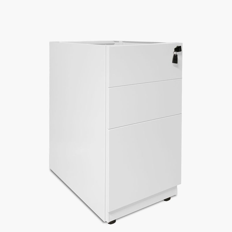 Cajonera Metálica Pedestal Blanco-1