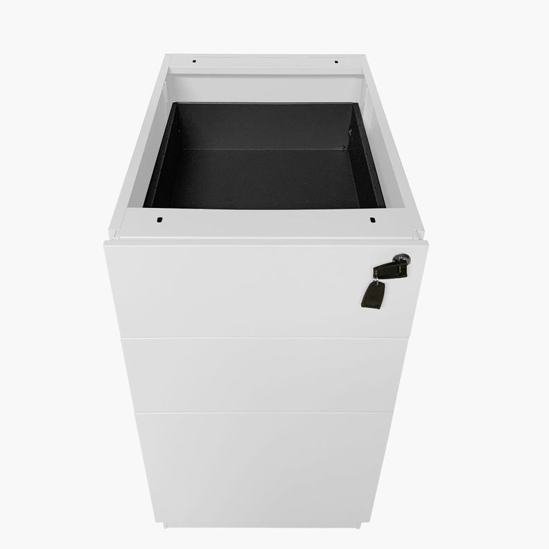 Cajonera Metálica Pedestal Blanco-3