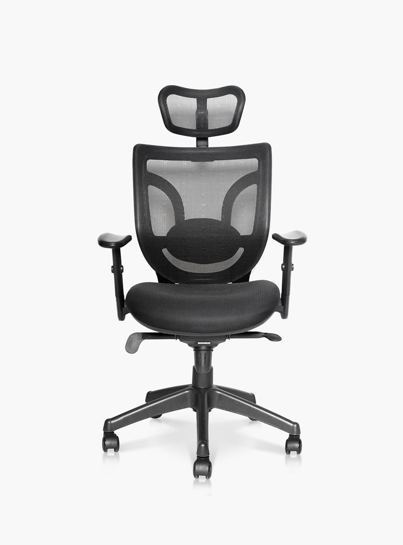 Silla Oficina Black Base Nylon c/cabecero Negro-0