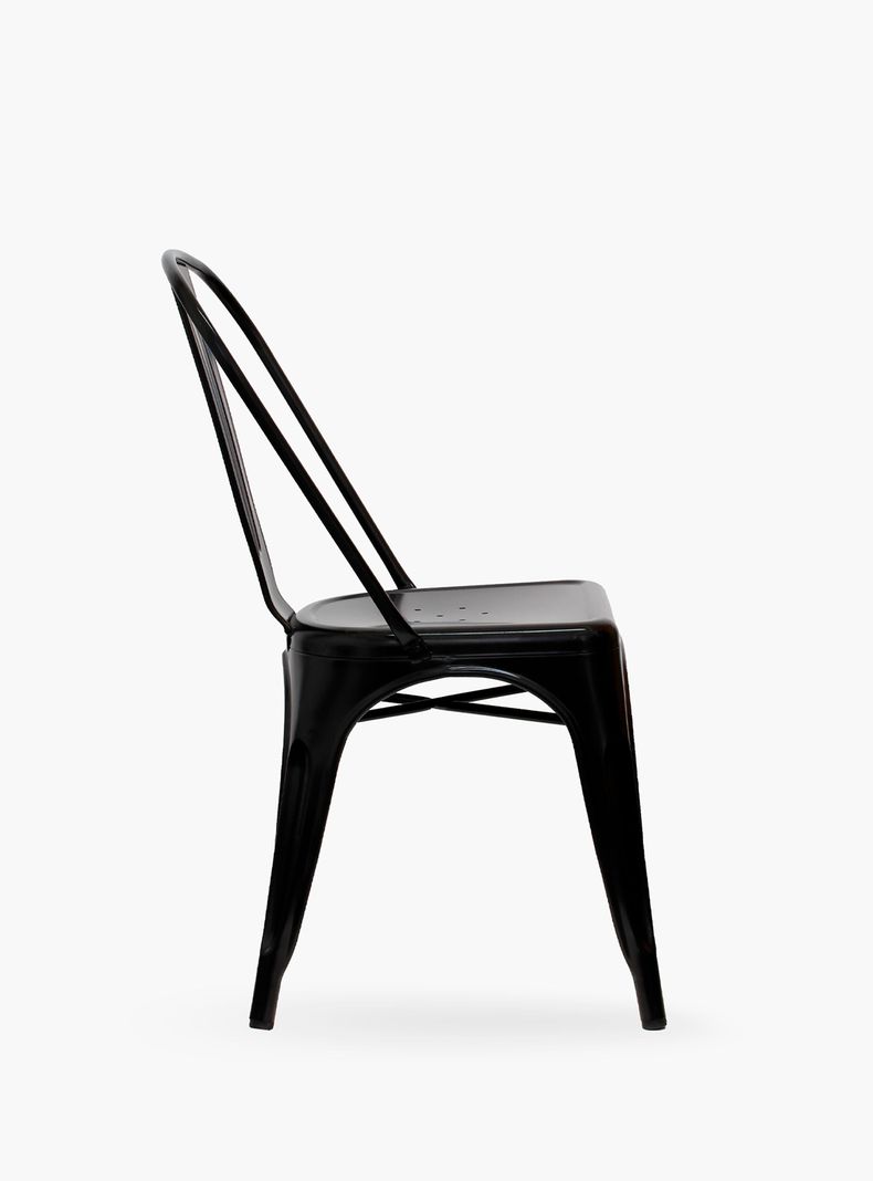 Pack 4 Sillas Tolix Asiento Metal Negro-4