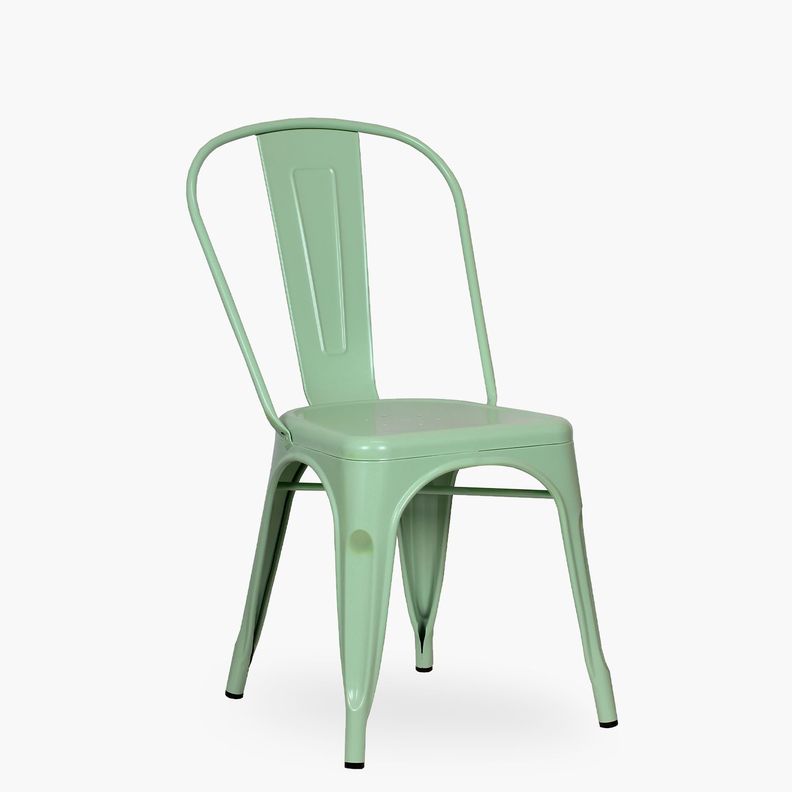 Pack 4 Sillas Tolix Asiento Metal Menta-2
