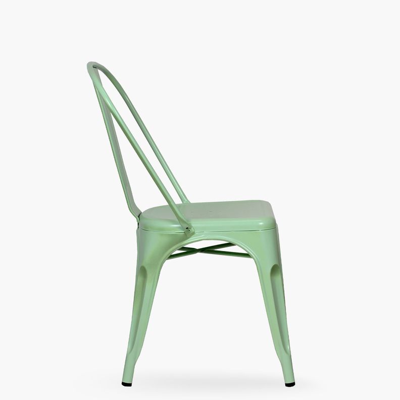 Pack 4 Sillas Tolix Asiento Metal Menta-3