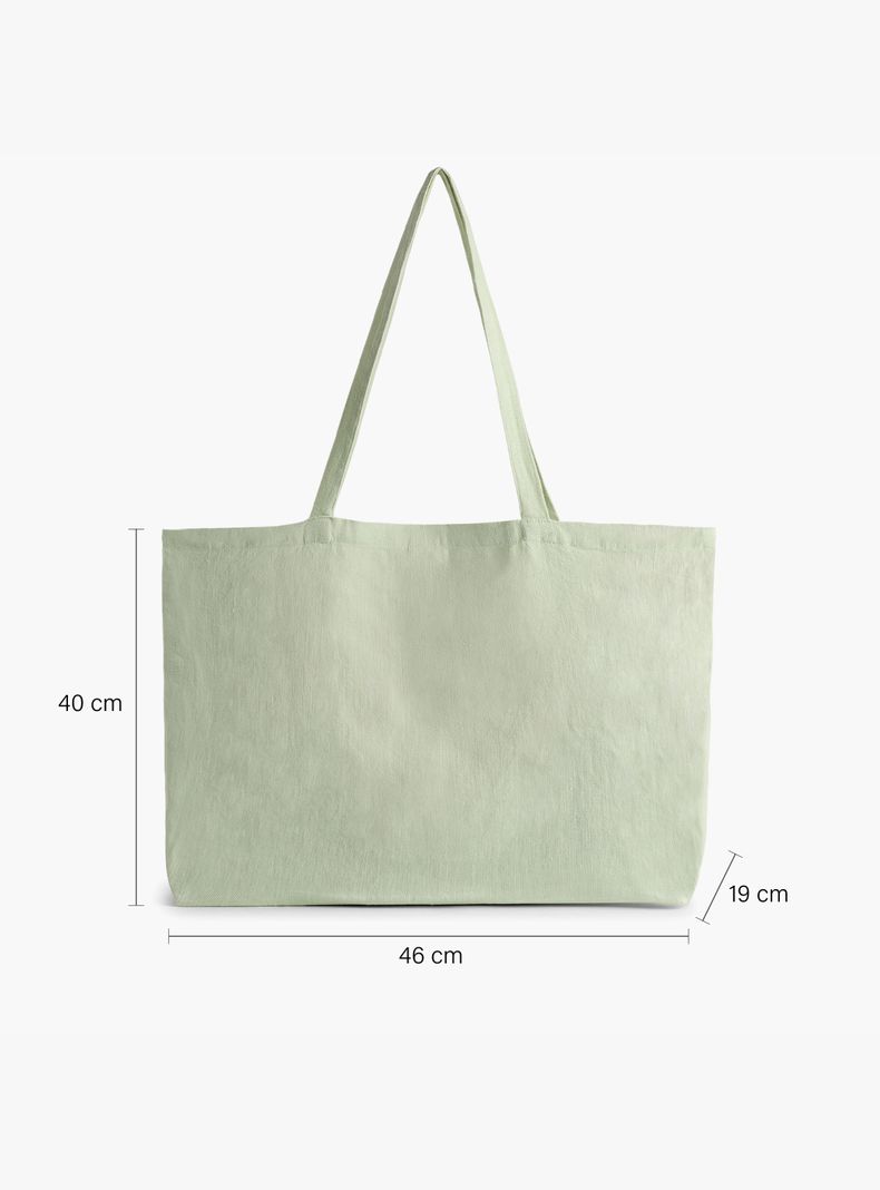 Tote Bag Lino 46x19x40 Verde-3