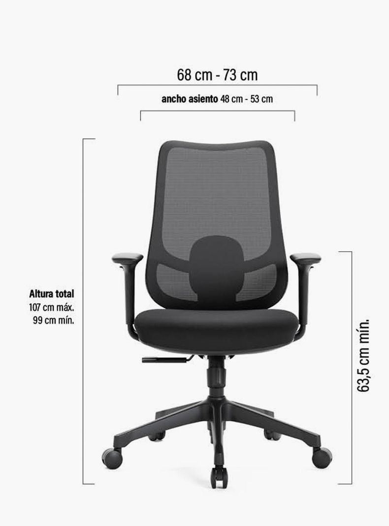 Silla Oficina Bolt Negro-6