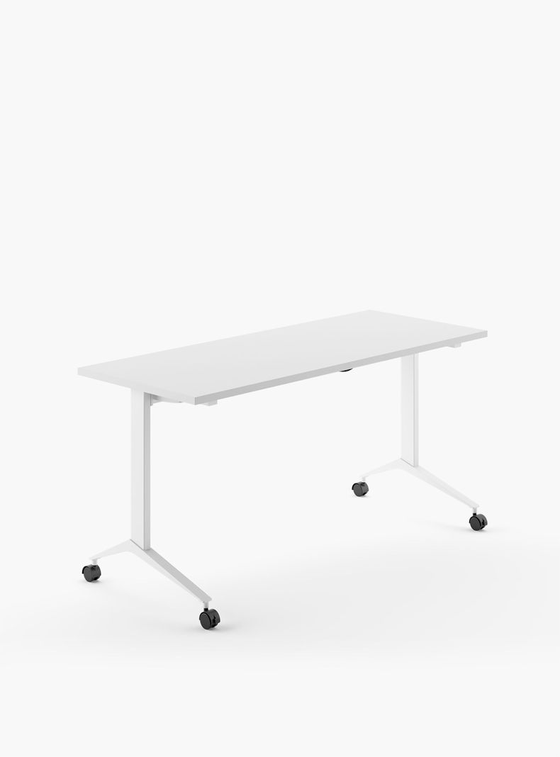 Escritorio Space Plegable 120x60 Blanco/Blanco Cafe