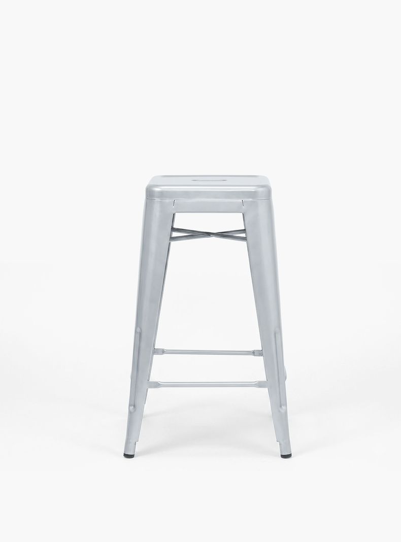 Taburete Medio 67 Tolix Metal Plata