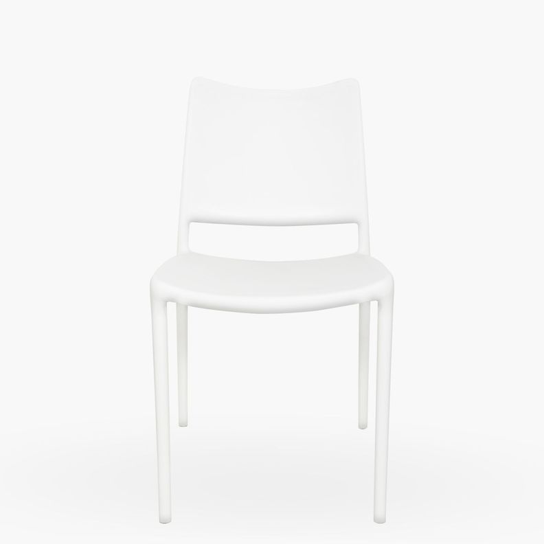 Silla plastico para exterior Todi Blanco