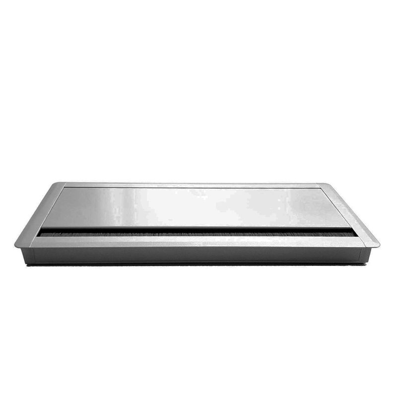 Pasacables Rectangular Gris claro-0