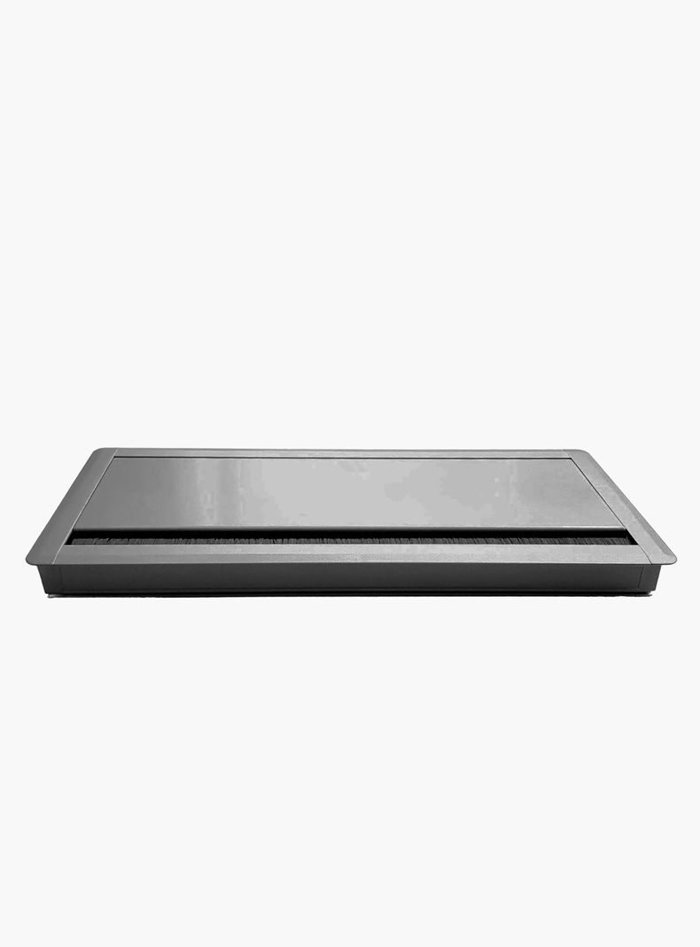 Pasacables Rectangular Gris claro