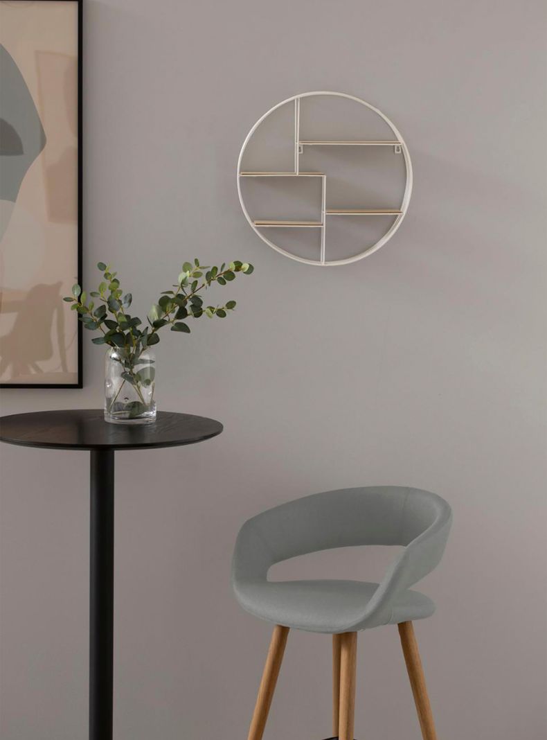 Taburete Medio 66 Tapiz Grace Gris-1