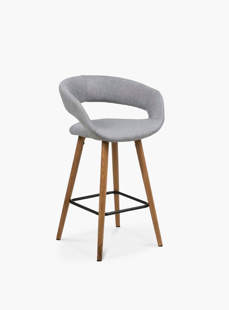 Taburete Medio 66 Tapiz Grace Gris-2