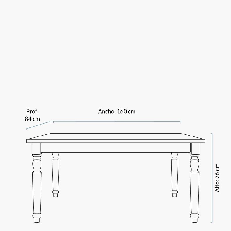 Mesa Comedor Giulia 160x84-3