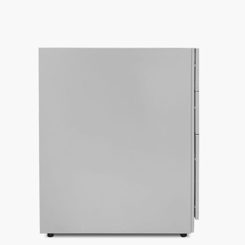 Cajonera Metálica Pedestal Gris Claro-2