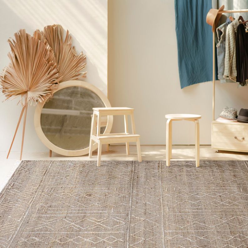 Alfombra Yute/Alg Hirane 170x240 Café-3