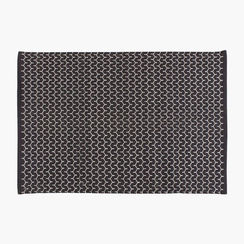 Alfombra Algodon Honig 170x240 Gris Oscuro-4
