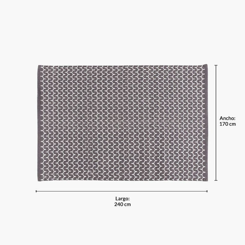Alfombra Algodon Honig 170x240 Gris Oscuro-8
