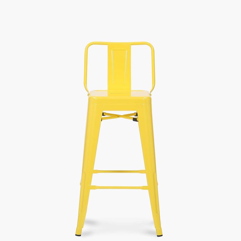 Pack 4 Taburetes Tolix con respaldo Tolix 67 Amarillo-1