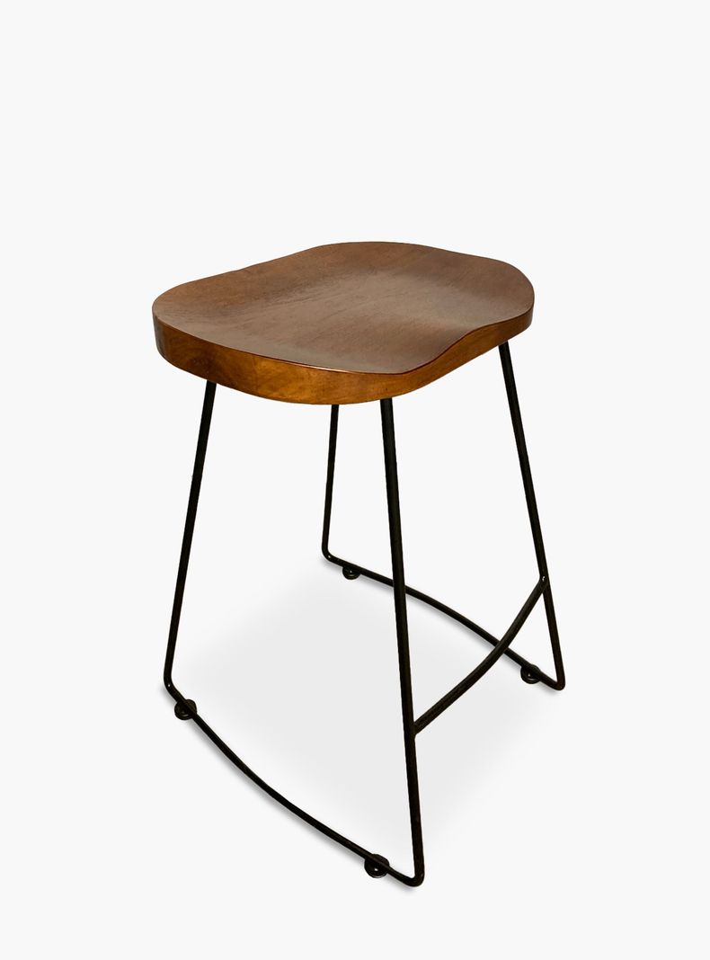 Taburete Medio 66 Madera City Chocolate-2