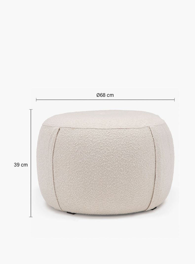 Pouf Margaret 68 Crema-6