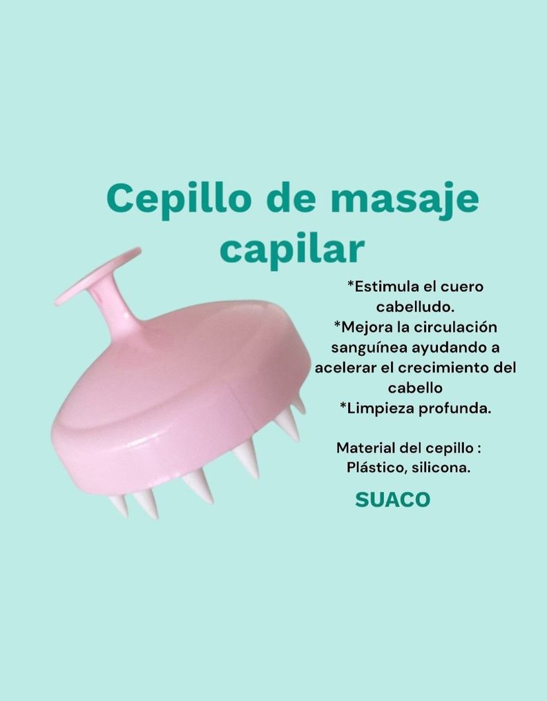 Cepillo De Masaje Capilar Limpiador Desenredante Cabello -2