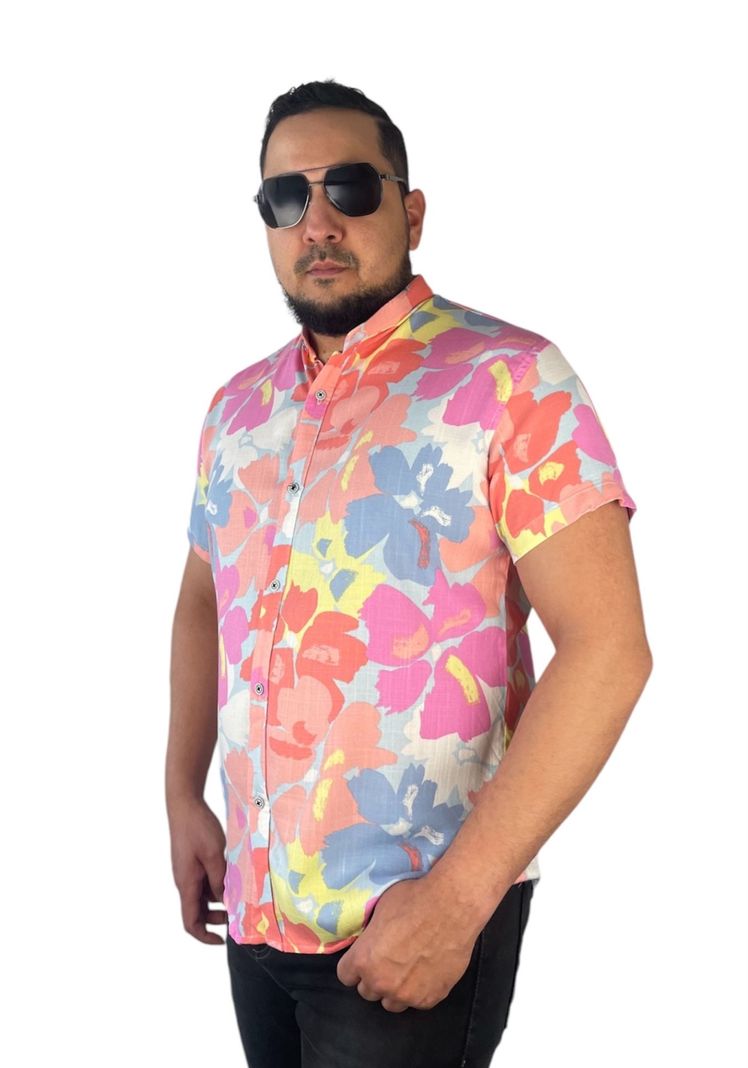 Camisa Lino Guayabera Hombre Moda Verano-0
