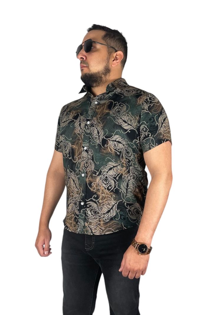 Camisa De Hombre Verano Guayabera Secado Rapido-1