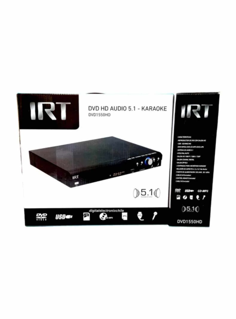 Reproductor Dvd Hd Player Karaoke Irt Audio 5.1 Usb Hdmi-0