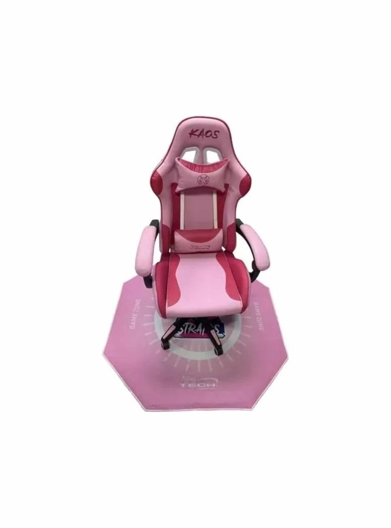 Alfombra Gamer Para Silla Rosado-0