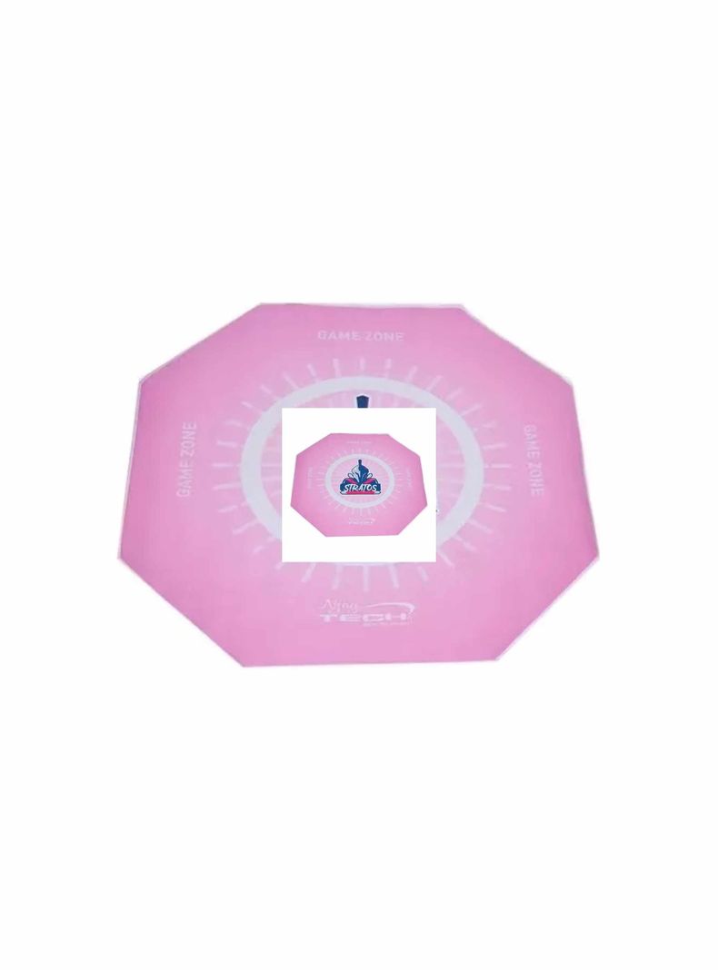 Alfombra Gamer Para Silla Rosado-1