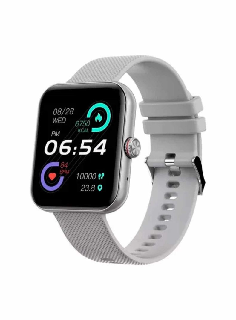 Smartwatch Aiwa Aw-sf6 1.7» Caja Negra, Malla Gris Y Rosa Negro-0