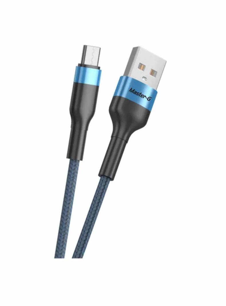 Cable De Carga Rápida Usb-c Antinudos 1mt Master-g Mgcatc3a Color Azul-0