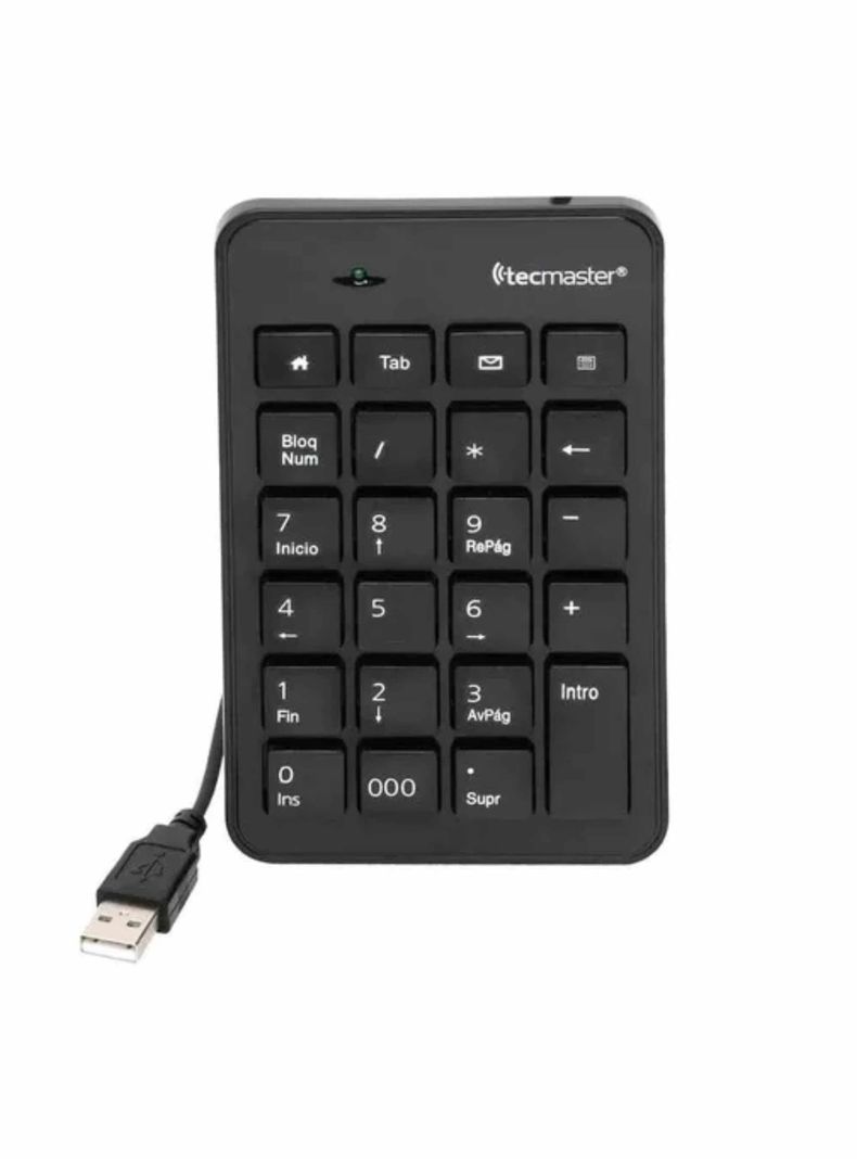 Teclado Numérico Tecmaster Usb Negro-0