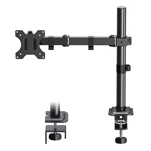 Soporte brazo para monitor vertical de escritorio negro-0